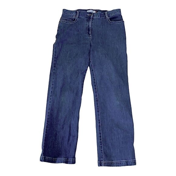 Christopher & Banks Stretch Straight Leg Denim Jeans Size 10P - Picture 4 of 13